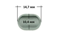 Заглушка ручки-скобы двери (серебристая) холодильника Атлант